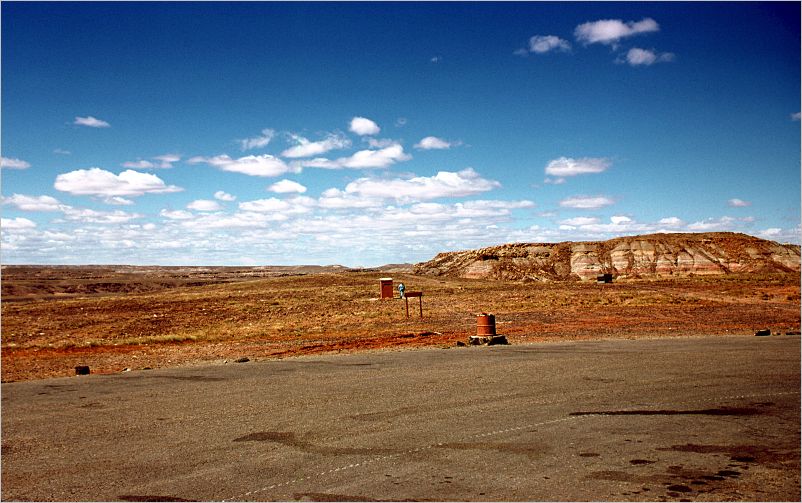 Granmother returning from 4 corners outhouw