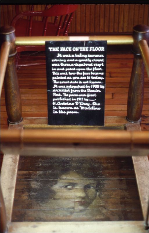 1975 Central City--- Face on the Saloon Floor