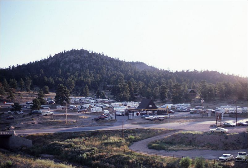 Looking back at the KOA where we stayed